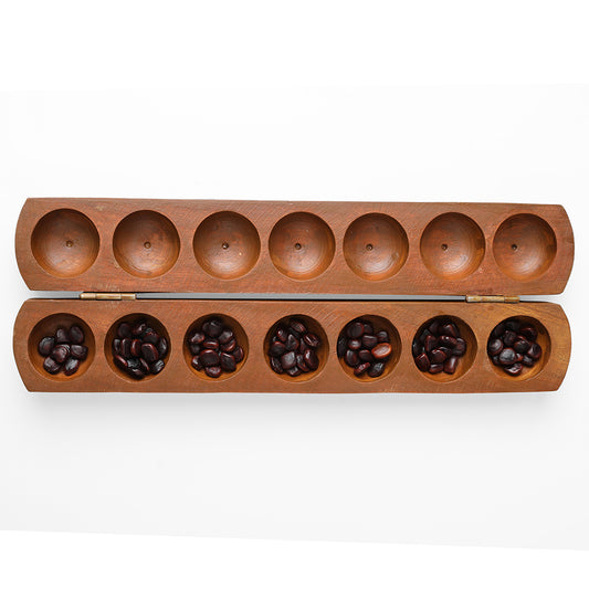 Buy Trending Enchantoys Vamanaguntalu 7-Pit Traditional Indian Board Game Online On Enchantoys