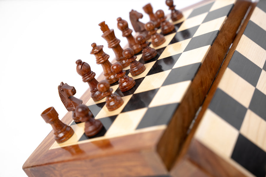Buy Magnetic Wooden Chess Set– Best Folding Board with Storage Online On Enchantoys