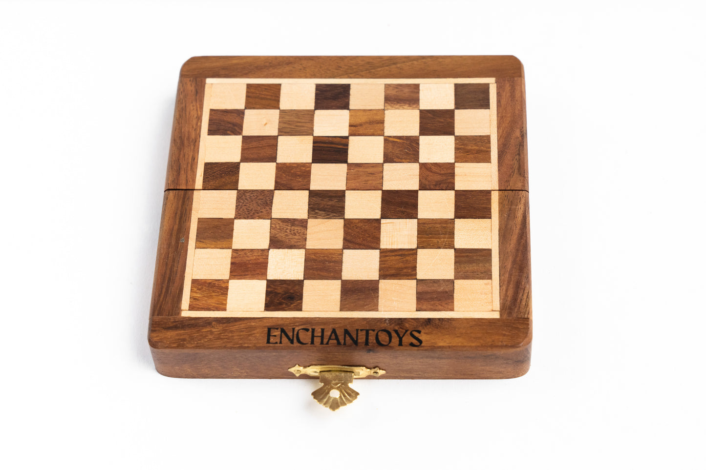 Buy Magnetic Wooden Chess Set– Viral Mini Folding Travel Board Online On Enchantoys