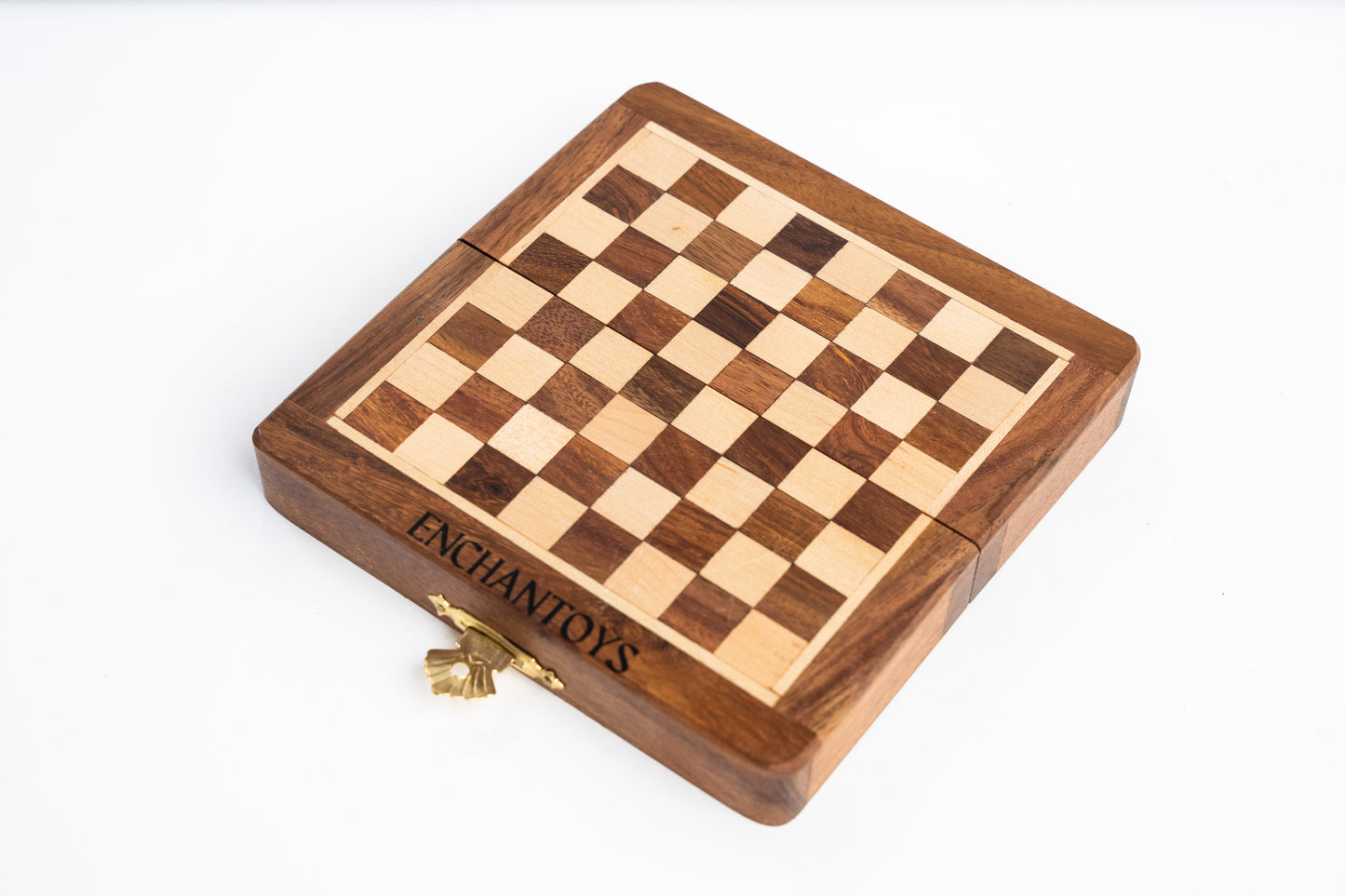 Buy Magnetic Wooden Chess Set– Viral Mini Folding Travel Board Online On Enchantoys