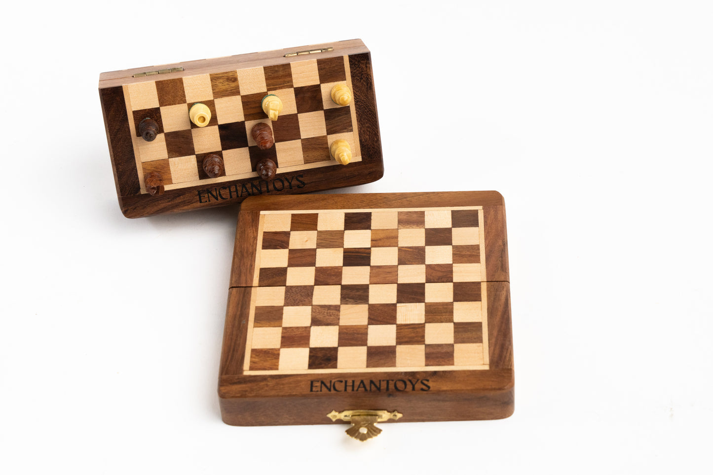 Buy Magnetic Wooden Chess Set– Viral Mini Folding Travel Board Online On Enchantoys