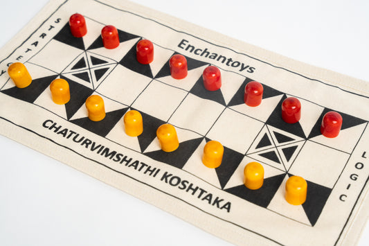 Buy Chaturvimshathi Koshtaka–Indian Strategy Game,Cotton Cloth Online On Enchantoys