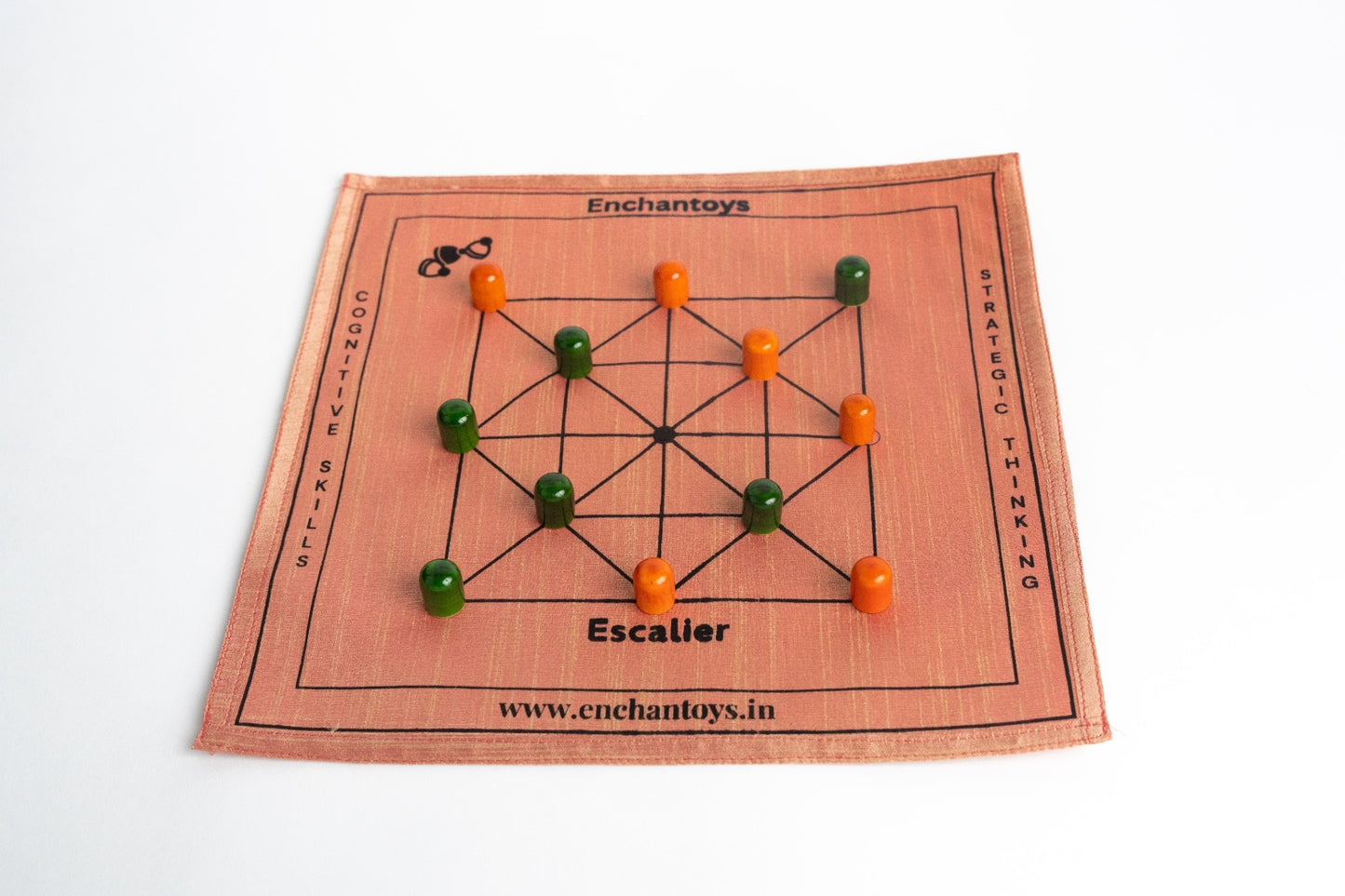 Enchantoys Escalier – Handcrafted Indian Traditional Strategy Board Game
