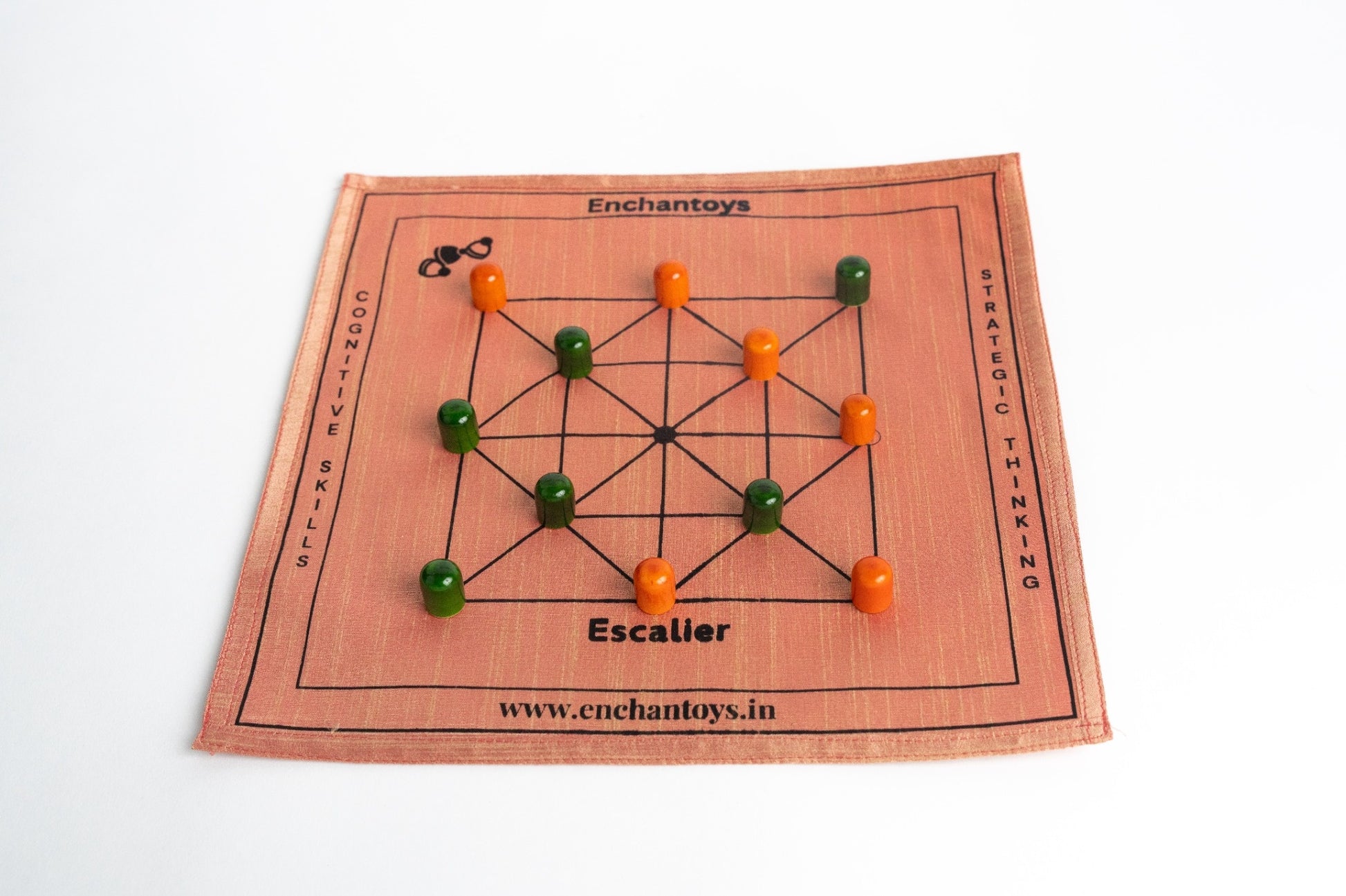 Enchantoys Escalier – Handcrafted Indian Traditional Strategy Board Game