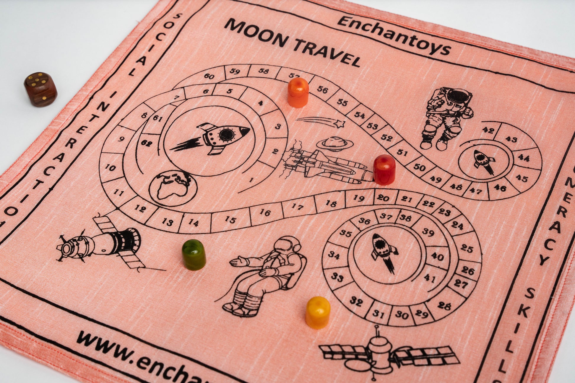 Buy Moon Travel Board Game – Premium Space Strategy (Raw Silk)Online On Enchantoys