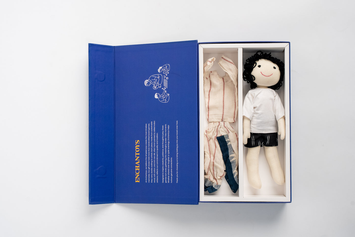 Enchantoys Vaaru – Handmade Fabric Doll for Boys | Safe, Soft & Eco-Friendly Toy