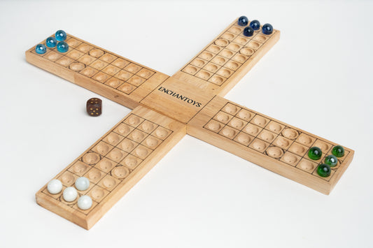 Buy Pachisi Native Game – Traditional Handcrafted Wooden Board Online On Enchantoys