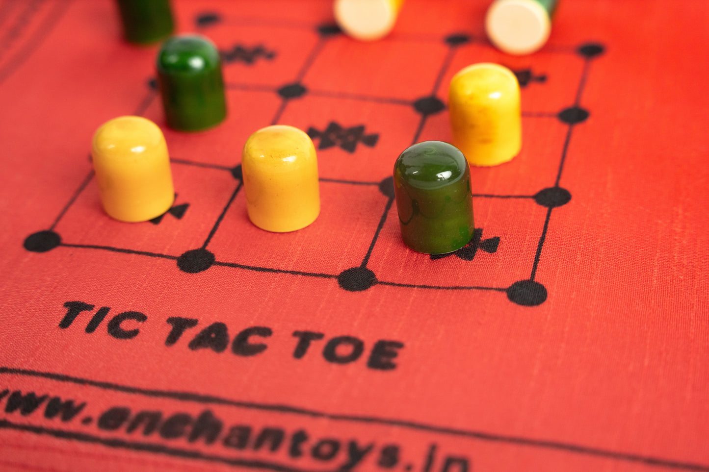 Buy Tic-Tac-Toe – Trending Handcrafted Raw Silk Luxury Game Online On Enchantoys