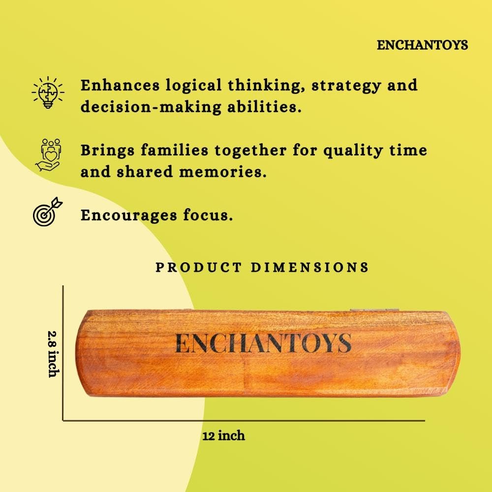 Enchantoys 5-pit Vamanaguntalu game, ideal for travel, quick learning, and logic play