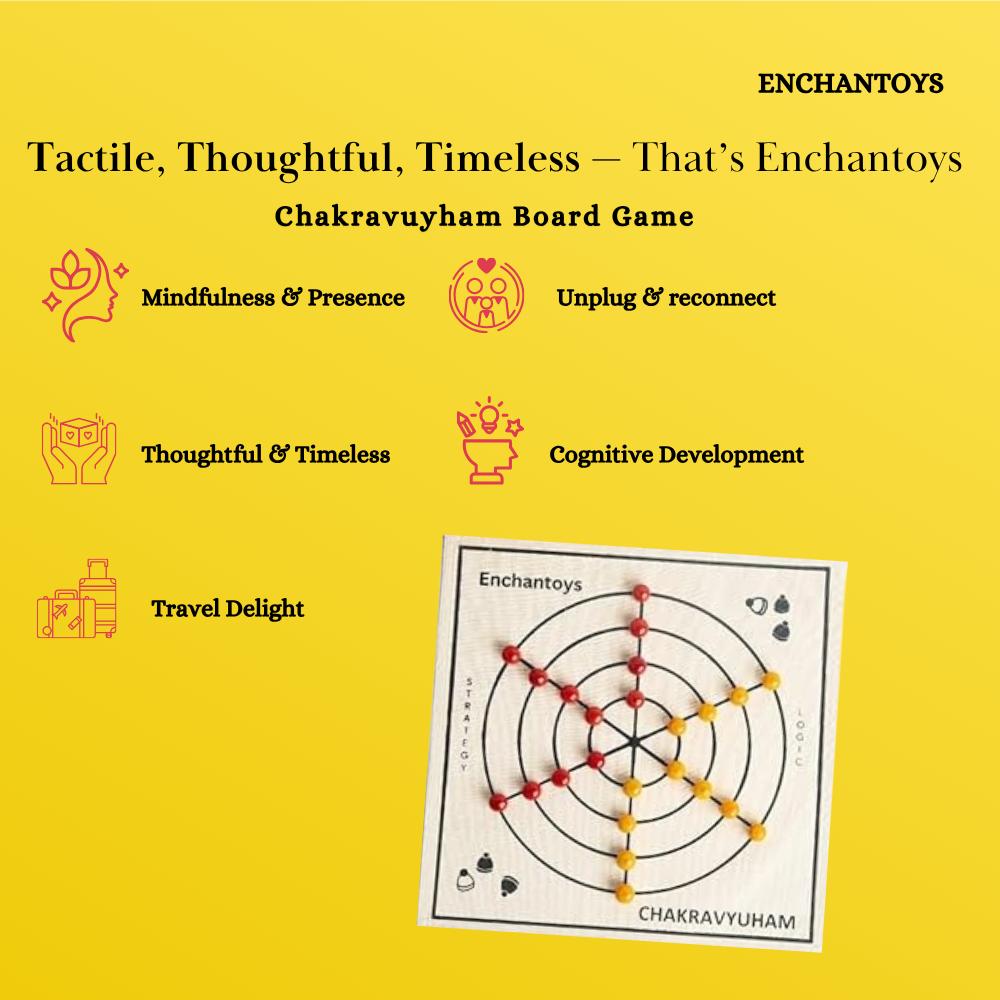 Buy Chakravyuham Board Game – Mahabharata Military Strategy Set Online On Enchantoys