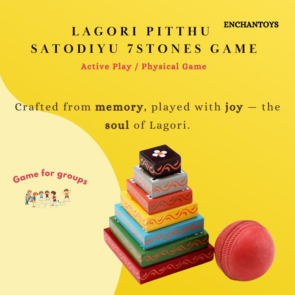 Buy Lagori(Seven Stones)Game | Traditional Outdoor Game for Family Online On Enchantoys
