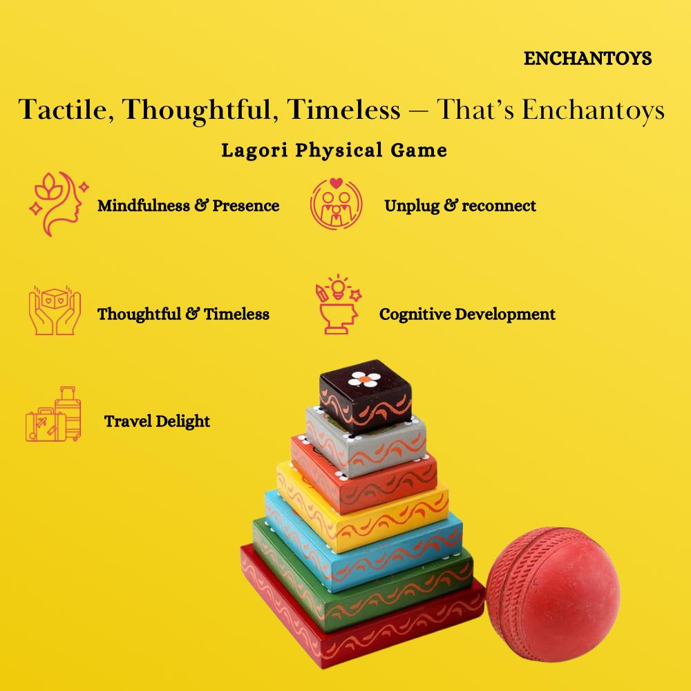 Buy Lagori(Seven Stones)Game | Traditional Outdoor Game for Family Online On Enchantoys