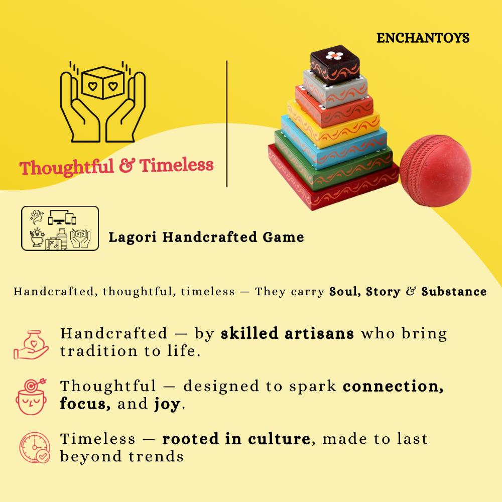 Buy Lagori(Seven Stones)Game | Traditional Outdoor Game for Family Online On Enchantoys