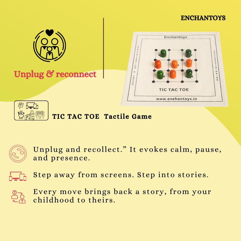 Buy Tic-Tac-Toe – Best Handcrafted Cotton Cloth Classic Game Online On Enchantoys