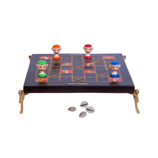 Buy Trending Ashta Chamma Board Game – Handcrafted Brass & Wood Online On Enchantoys