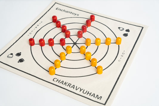 Buy Chakravyuham Board Game – Mahabharata Military Strategy Set Online On Enchantoys