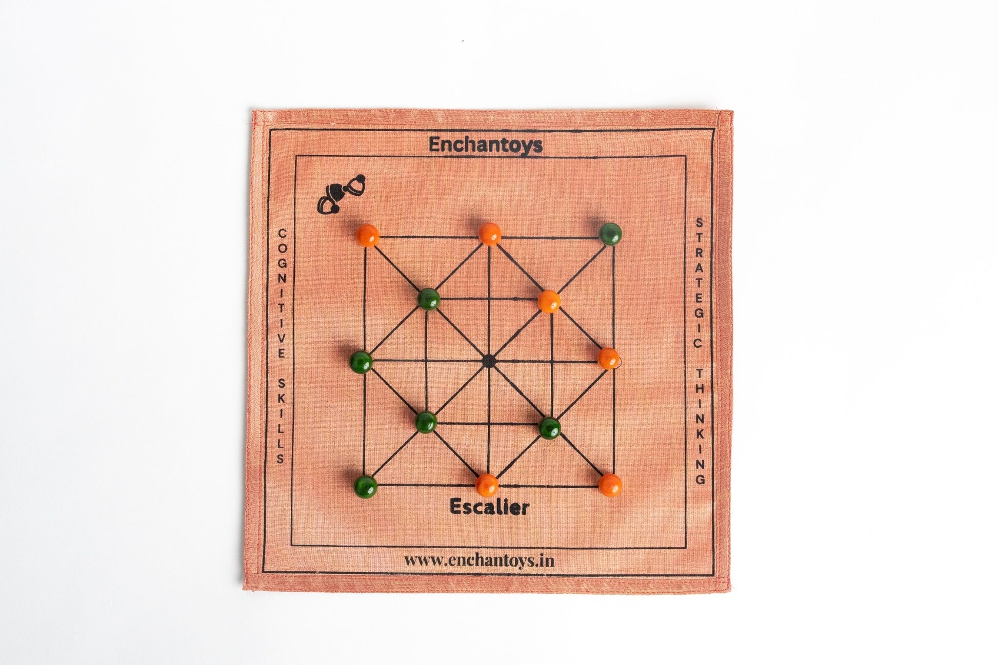 Enchantoys Escalier – Handcrafted Indian Traditional Strategy Board Game