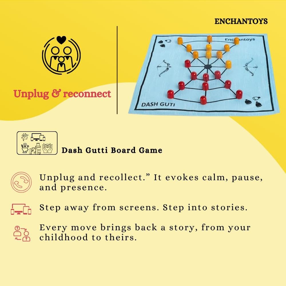 Buy Dash Gutti Board Game – Raw Silk Indian War Tactical Set Online On Enchantoys