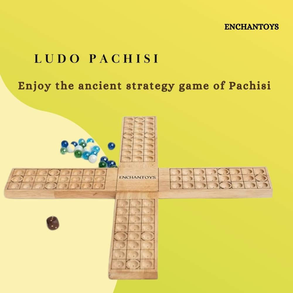 Buy Pachisi Native Game – Traditional Handcrafted Wooden Board Online On Enchantoys