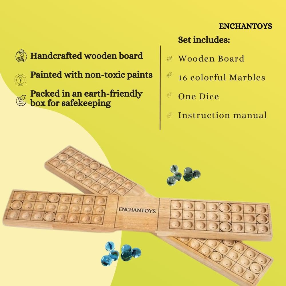 Buy Pachisi Native Game – Traditional Handcrafted Wooden Board Online On Enchantoys