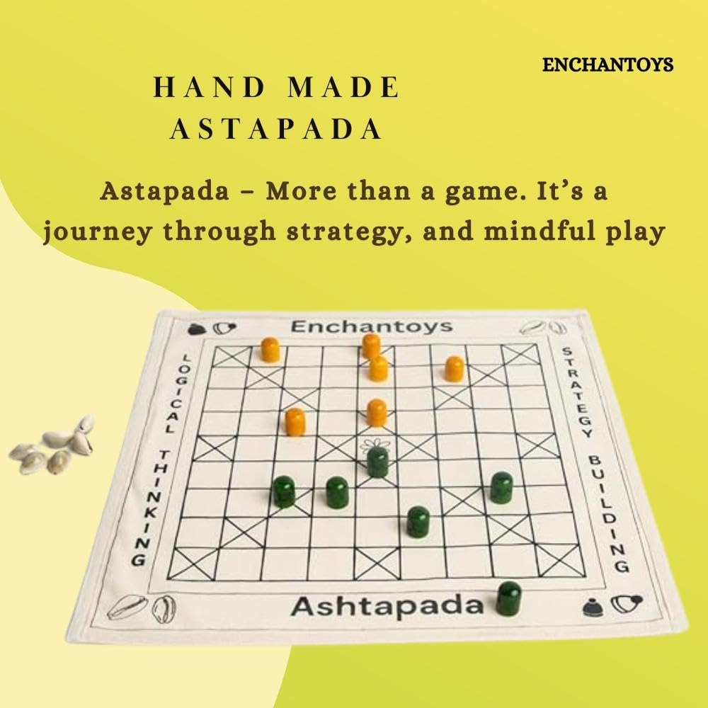 Buy Trending Ashta Chamma Board Game – Handcrafted Brass & Wood Online On Enchantoys
