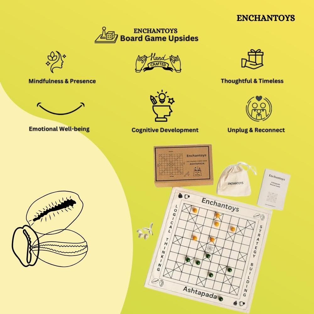 Buy Trending Ashta Chamma Board Game – Handcrafted Brass & Wood Online On Enchantoys
