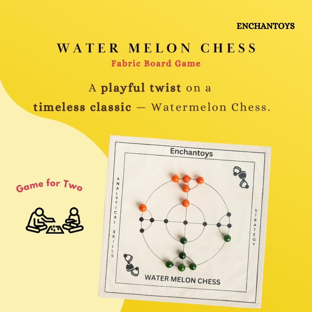 Buy Watermelon Cotton Chess Board – Handcrafted Fun & Style Online On Enchantoys