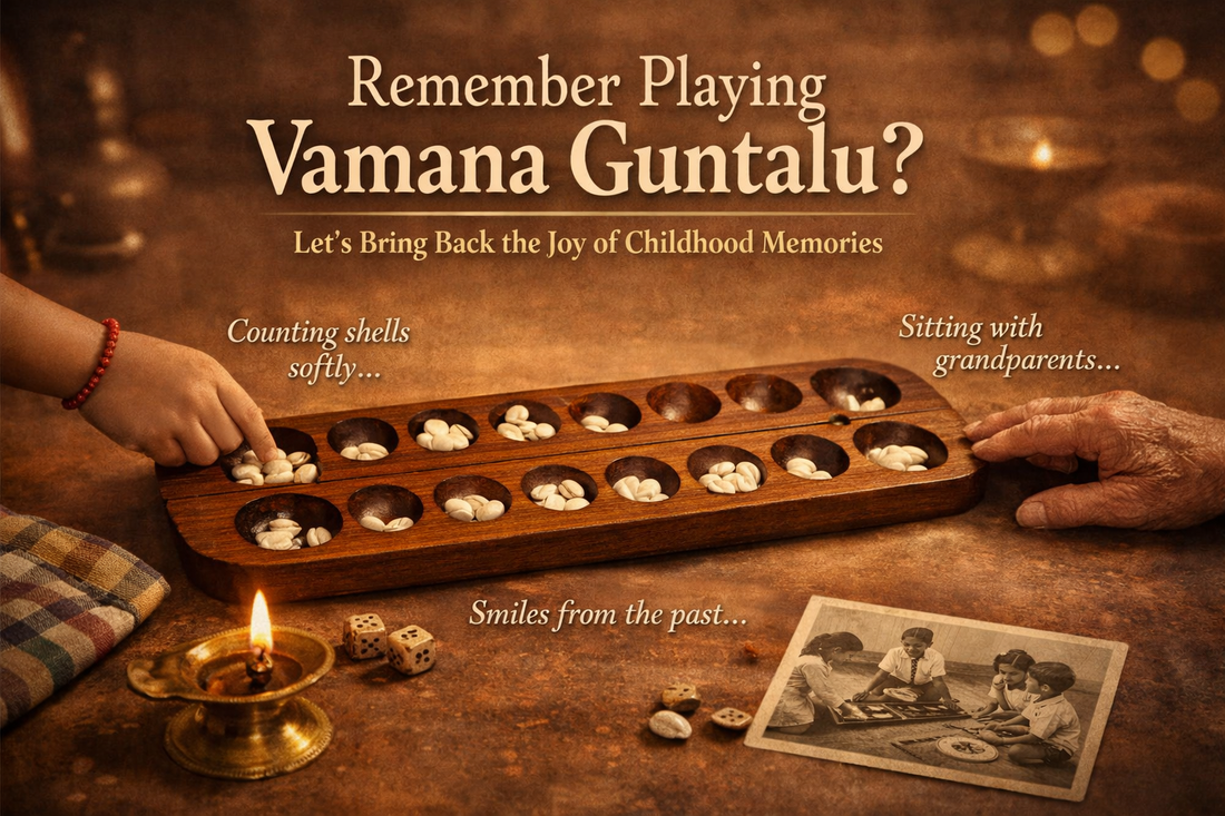 Vamana Guntalu (Mancala) – Traditional Indian Math & Strategy Game for Kids