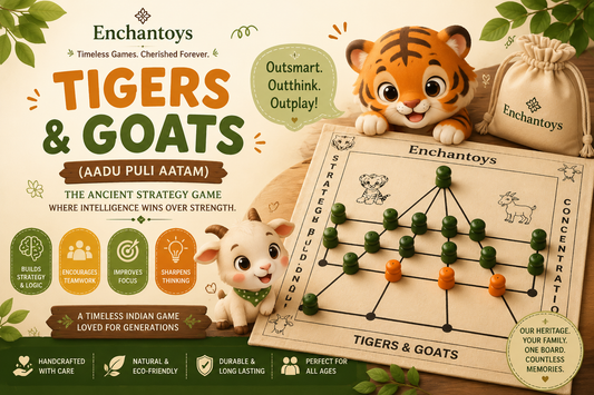 Tigers & Goats Game – History, Origin & Benefits | Enchantoys