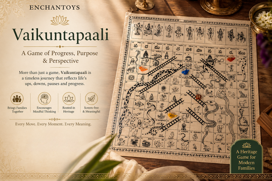 Vaikuntapaali Game | Heritage Board Game India | Enchantoys