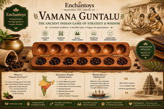 Vamana Guntalu – The Ancient Indian Mancala Game | Enchantoys