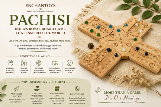 Pachisi Board Game | History, Origin & Benefits | Enchantoys