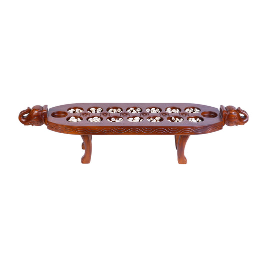 Buy Vamanaguntalu Board Game-Elephant Design on Exquisite Teak Online On Enchantoys