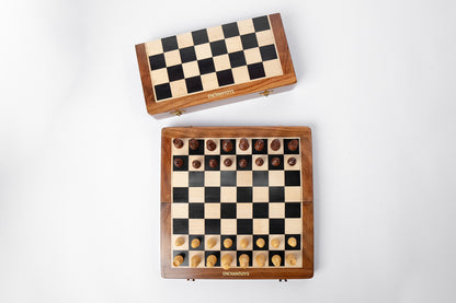 Buy Magnetic Wooden Chess Set– Best Folding Board with Storage Online On Enchantoys