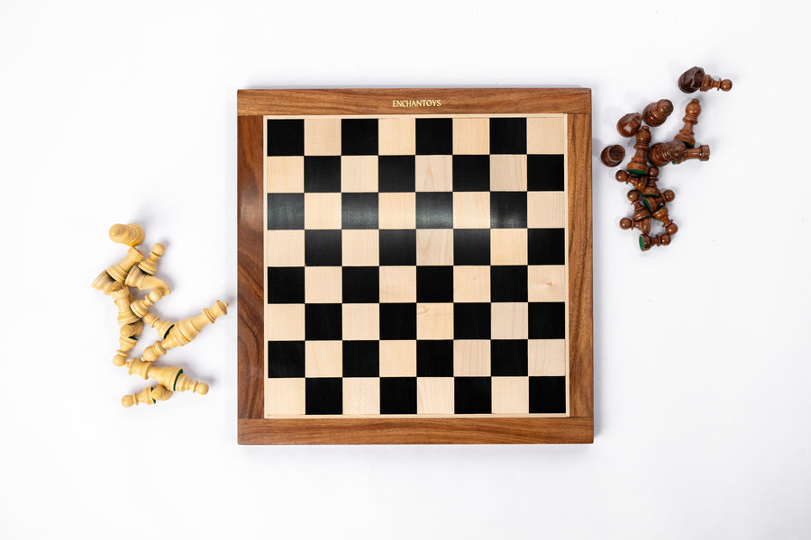 Buy 15” Magnetic Chess Board - Handcrafted with Leather Bag Online On Enchantoys