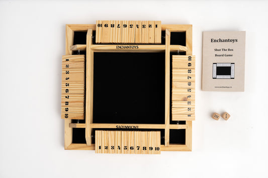 Buy Shut the Box Wooden Game–Classic Dice Strategy for All Ages Online On Enchantoys