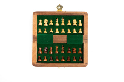 Buy Magnetic Wooden Chess Set– Viral Mini Folding Travel Board Online On Enchantoys
