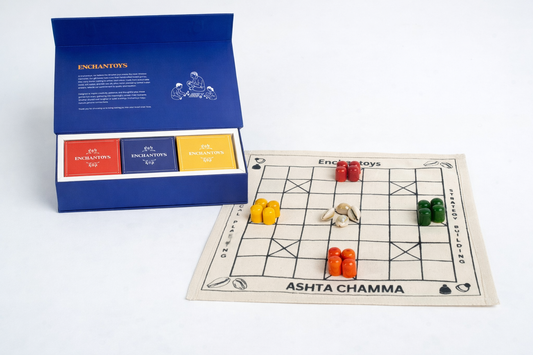 Enchantoys Ashta Chamma – Timeless Heritage Fabric Board Game for Gifting