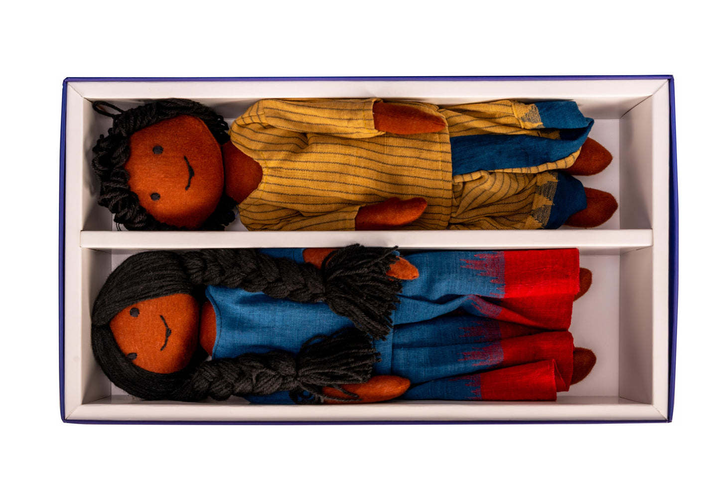 Enchantoys Haru & Vaaru – Handmade Fabric Brown Dolls for Children| Safe, Soft & Perfect for Gifting