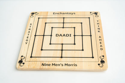 Buy Daadi Board Game–Navakankari/Nine Men’s Morris Strategy Set Online On Enchantoys