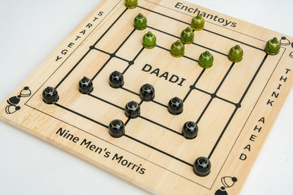 Buy Daadi Board Game–Navakankari/Nine Men’s Morris Strategy Set Online On Enchantoys