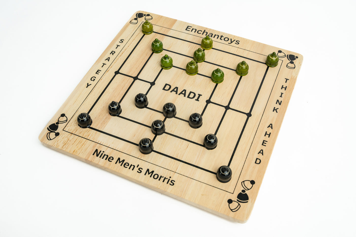 Buy Daadi Board Game–Navakankari/Nine Men’s Morris Strategy Set Online On Enchantoys