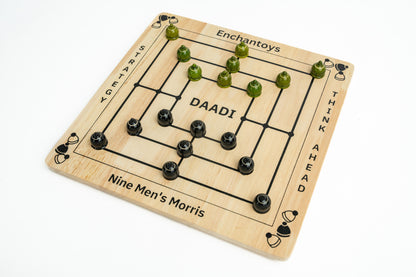 Buy Daadi Board Game–Navakankari/Nine Men’s Morris Strategy Set Online On Enchantoys