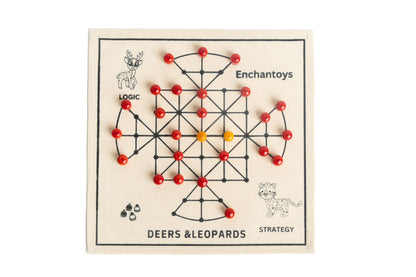 Buy Deers & Leopards Game – Cotton Cloth Indian Cultural Board Online On Enchantoys