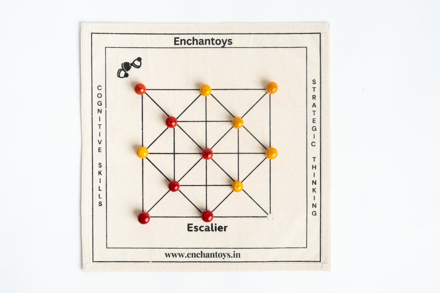 Enchantoys Escalier – Traditional Indian Strategy Board Game