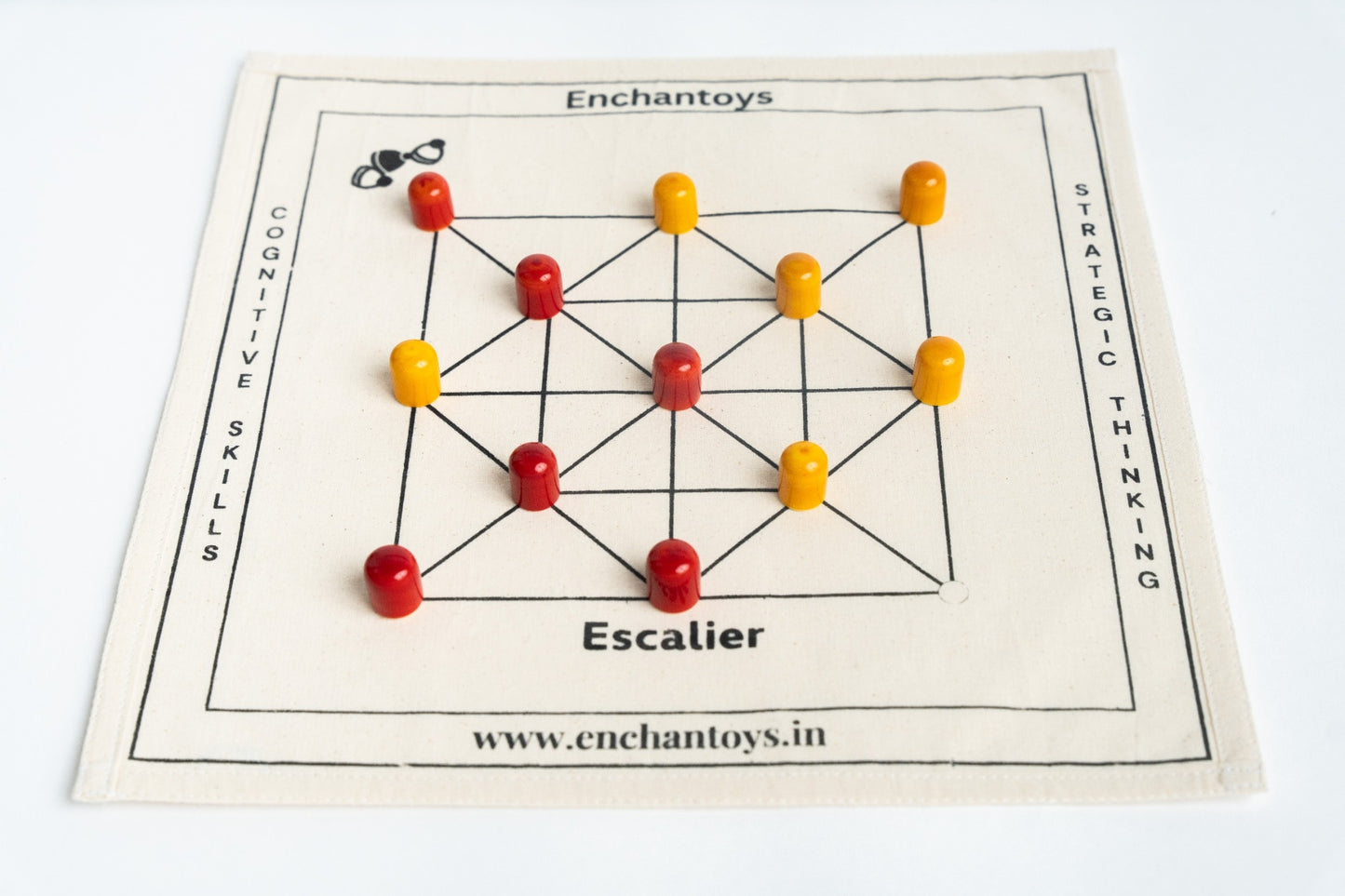 Enchantoys Escalier – Traditional Indian Strategy Board Game