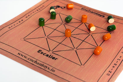 Enchantoys Escalier – Handcrafted Indian Traditional Strategy Board Game