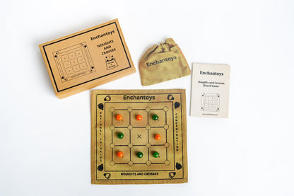 Buy Noughts and Crosses – Raw Silk Indian Tic-Tac-Toe Game Online On Enchantoys 