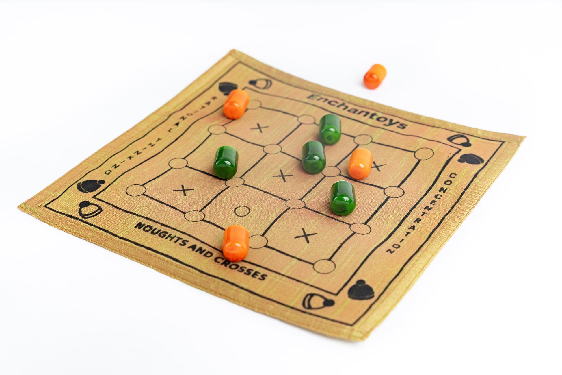 Buy Noughts and Crosses – Raw Silk Indian Tic-Tac-Toe Game Online On Enchantoys 