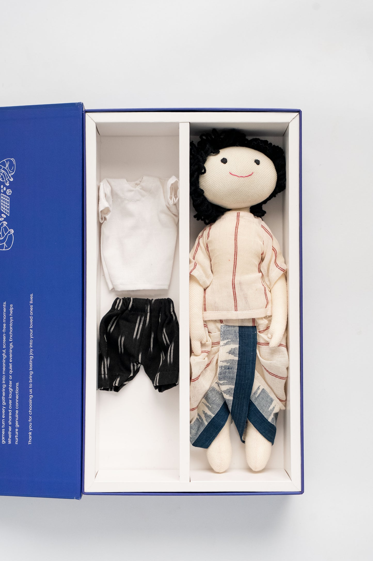 Enchantoys Vaaru – Handmade Fabric Doll for Boys | Safe, Soft & Eco-Friendly Toy
